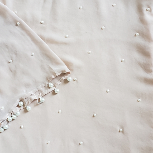 Kameez sz M/L Beige/peach pearls - Picture 4 of 10